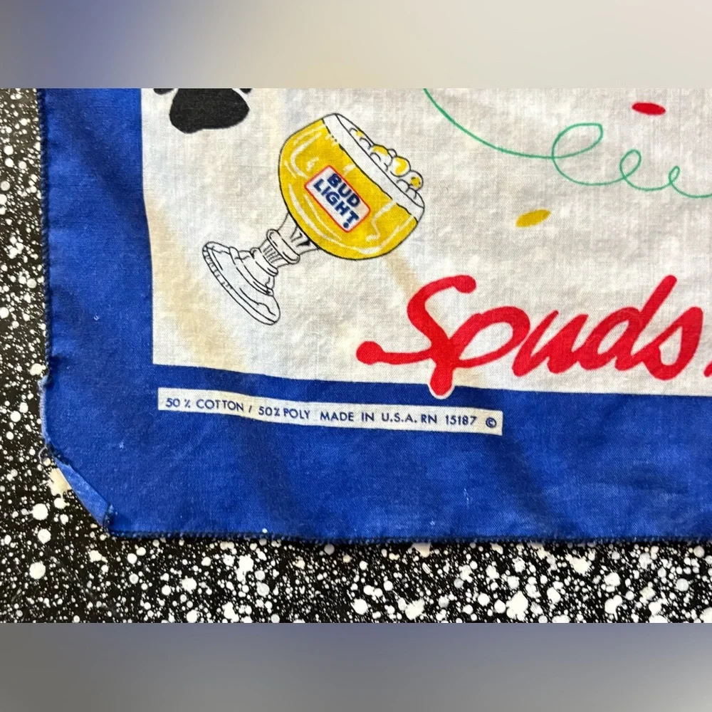 1988 Vintage Bud Light Bandana Spuds MacKenzie The Original Party animal 21